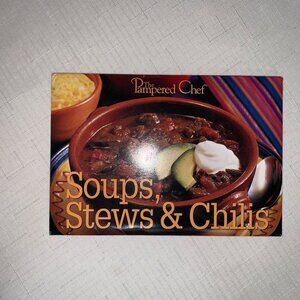 Vintage Pampered Chef Soups Stews & Chilis Recipe Cards Set Collectible
